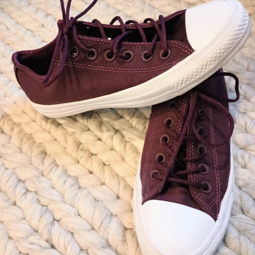 Converse Chuck Taylor All Star Cordura Low Top Sneakers Dark Sangria 157595F